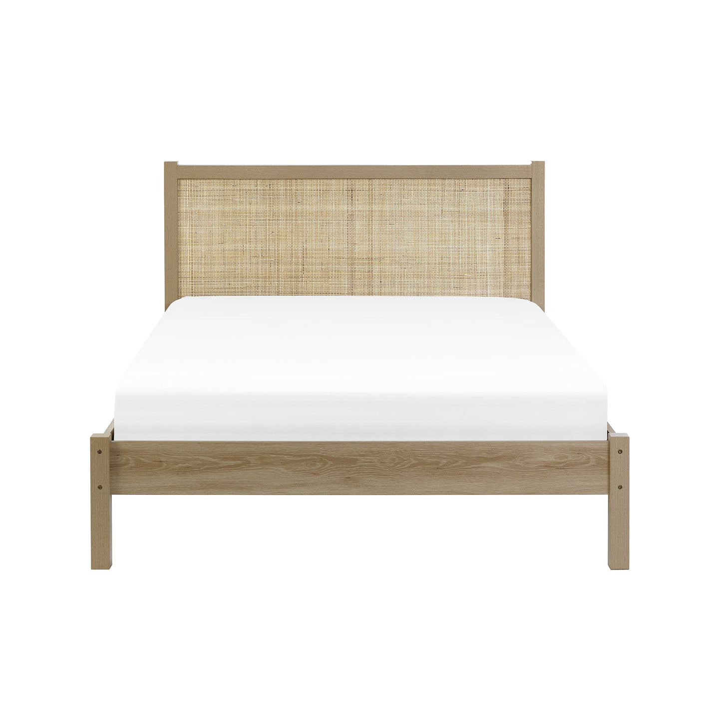 Padstow Rattan Bed - Black / Double - PAD109