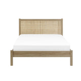 Padstow Rattan 135Cm Double Bed - Oak