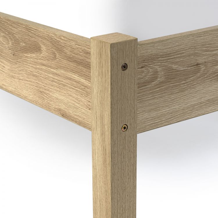 Padstow Rattan 135Cm Double Bed - Oak