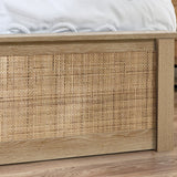 Padstow Ottoman Bed - Light Brown / Double - PAD011