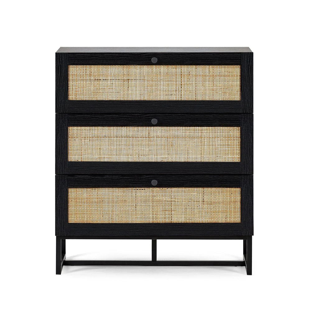 Padstow 3 Drawer Chest - Light Brown - PAD002