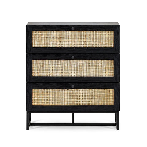 Padstow 3 Drawer Chest - Light Brown - PAD002