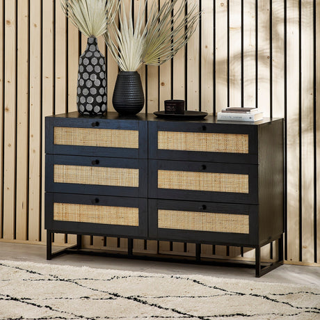 Padstow 6 Drawer Chest - Light Brown - PAD003