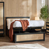 Padstow Ottoman Bed - Light Brown / Double - PAD011