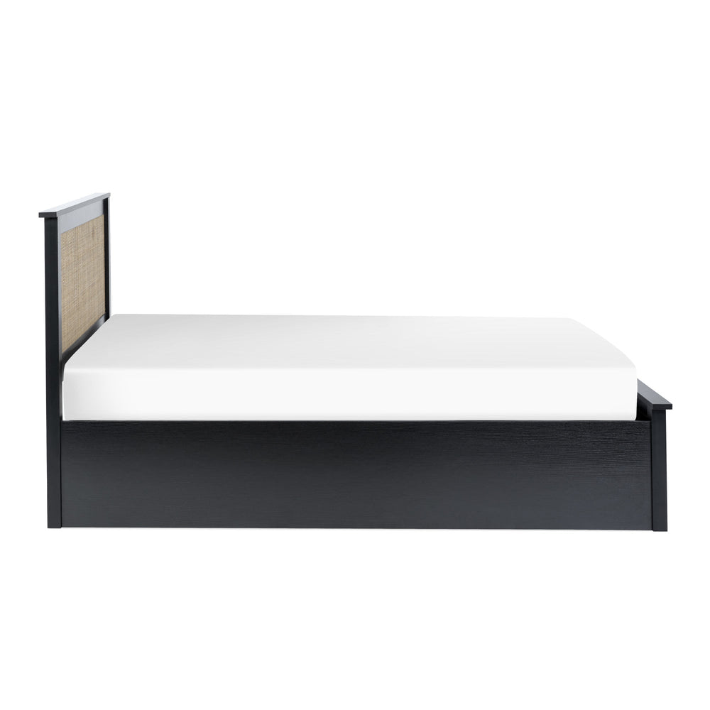 Padstow Ottoman Bed - Light Brown / Double - PAD011