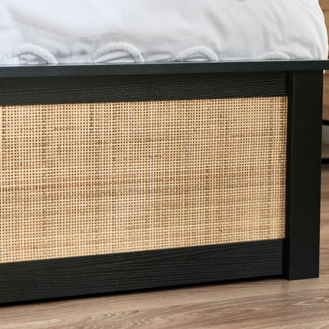 Padstow Ottoman Bed - Light Brown / Double - PAD011