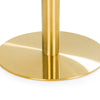 Palermo Round Pedestal Table - Gold - PAL201