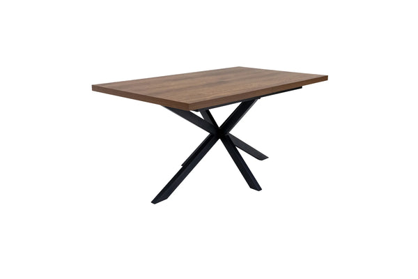 Dark Oak 1.6m Extending Dining Table with 0.4m Extension Leaf
