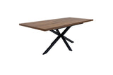 Dark Oak 1.6m Extending Dining Table with 0.4m Extension Leaf
