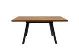 Dark Oak 1.2m Extending Dining Table with 0.4m Leaf Insert