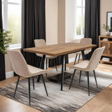 Dark Oak 1.2m Extending Dining Table with 0.4m Leaf Insert