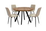 Dark Oak 1.1m Round Dining Table - Stylish and Durable Design