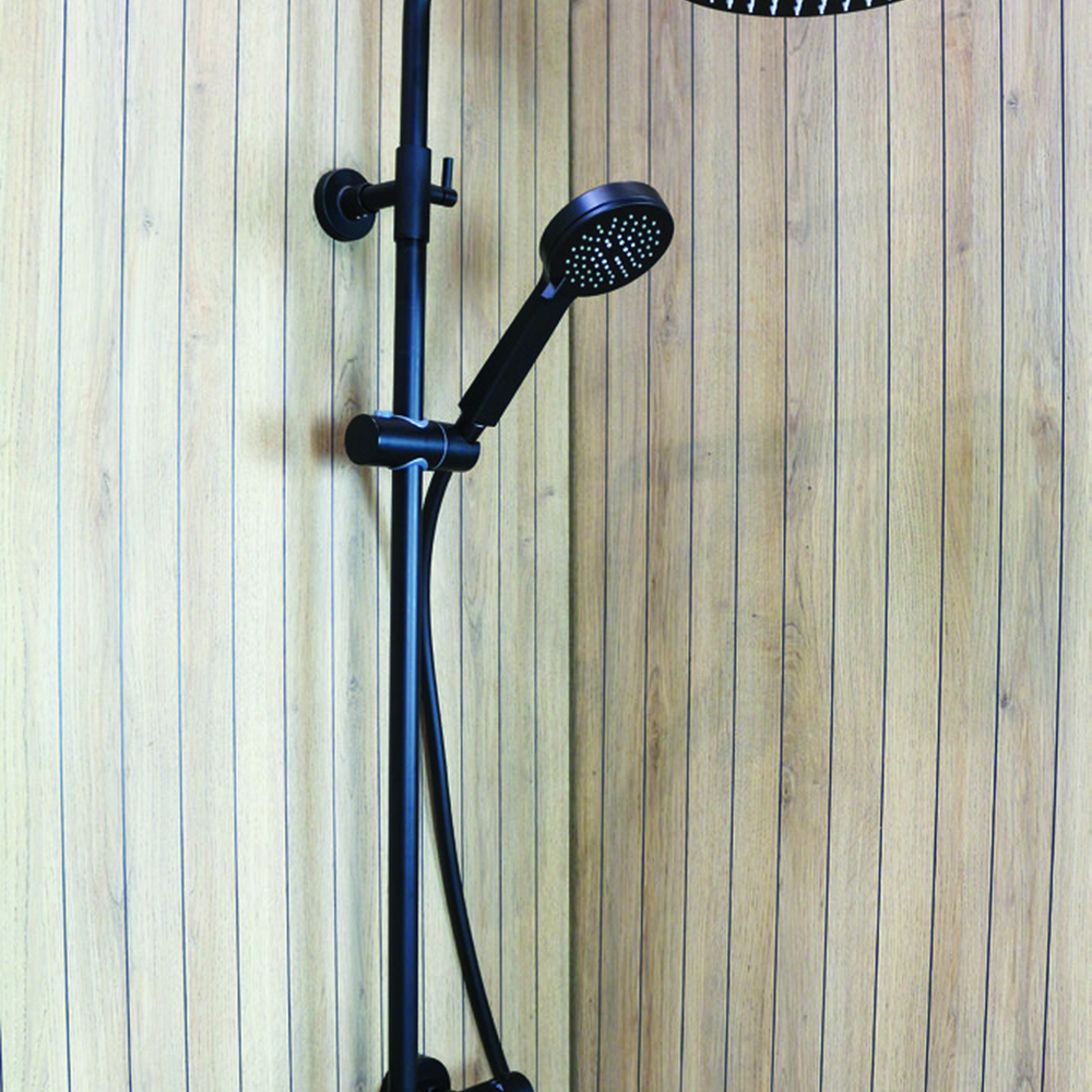 Pier Shower Pipe Kit Matt Black