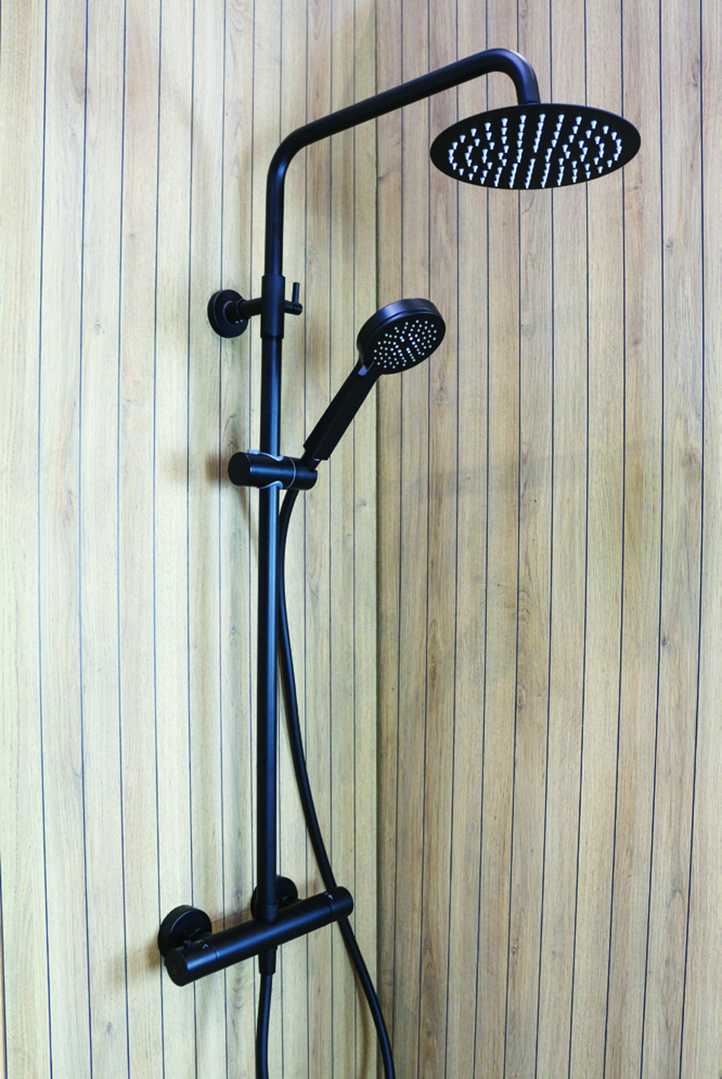 Pier Shower Pipe Kit Matt Black