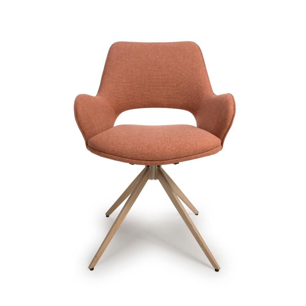 Perth Swivel Chair - Brick (Sold in 2's) - Main Image