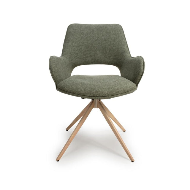 Perth Swivel Chair - Sage (Sold in 2's) - Main Image