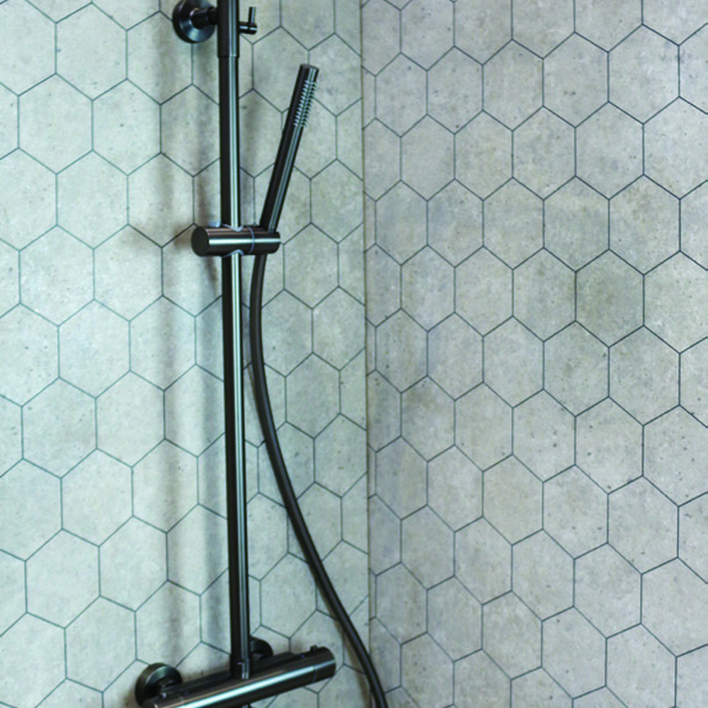 Pier Shower Pipe Kit Gunmetal Grey