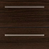 Gianni 2 Drawer End Table - Dark Oak