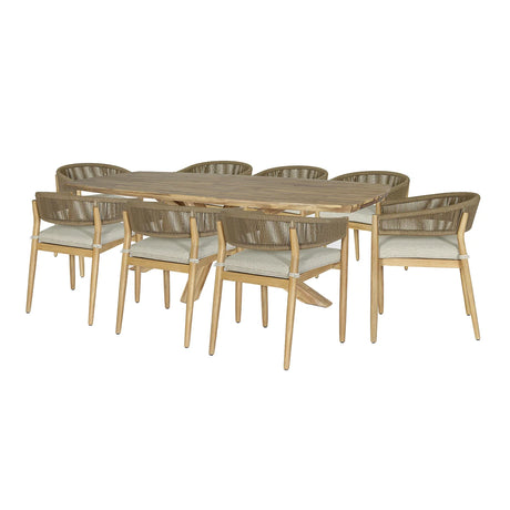 Porto 8 Seat Rectangular Dining Set