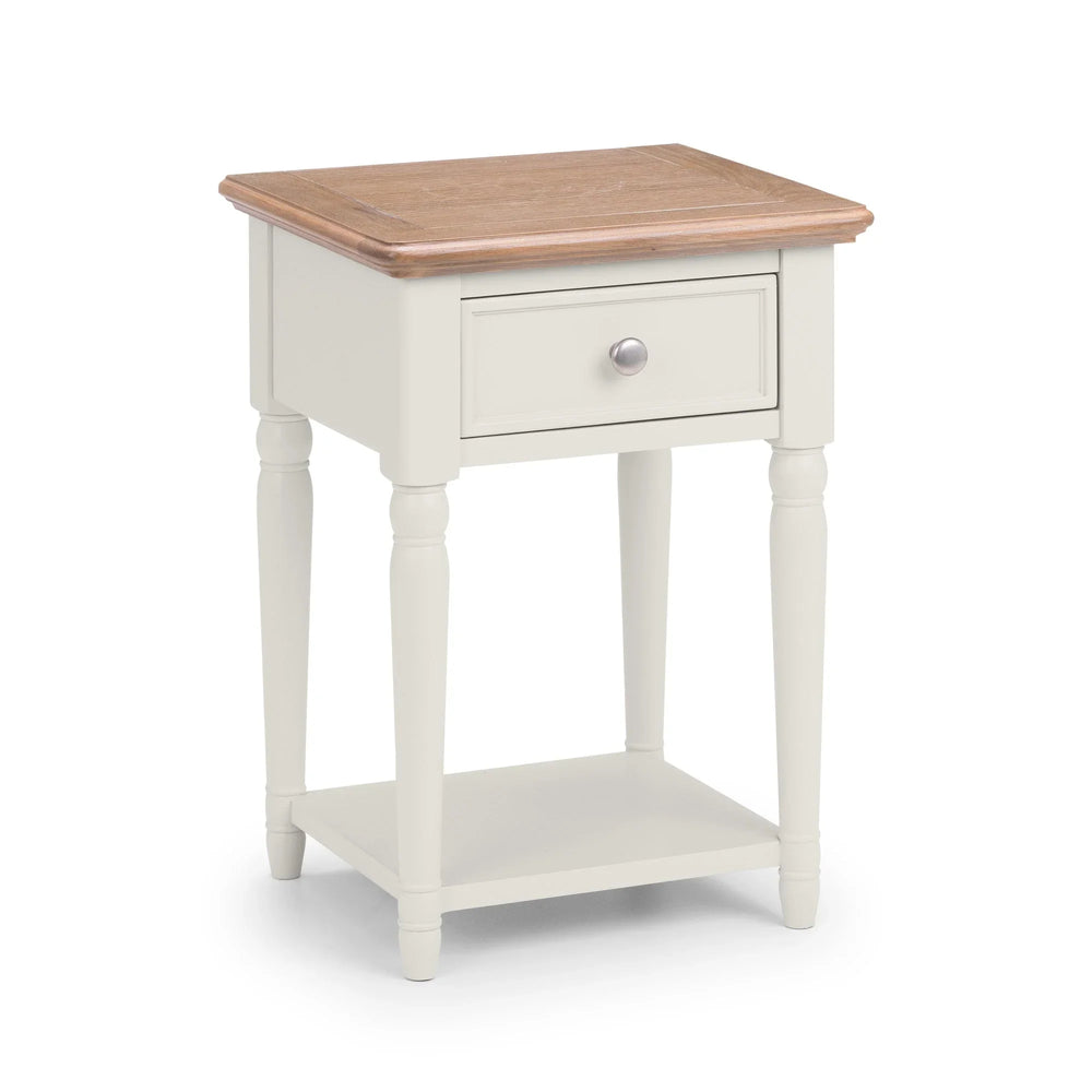 Provence 1 Drawer Lamp Table - Light Brown - PRO104