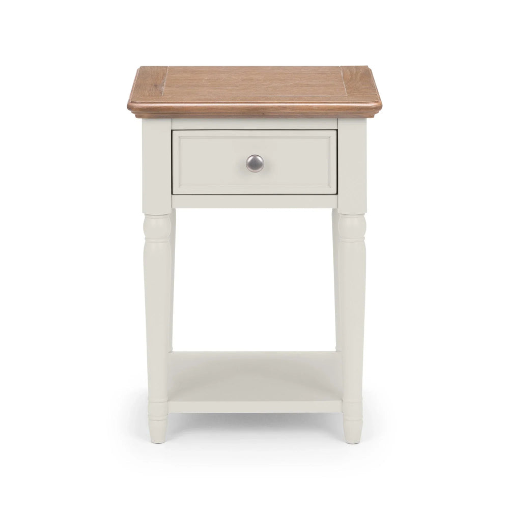 Provence 1 Drawer Lamp Table - Light Brown - PRO104