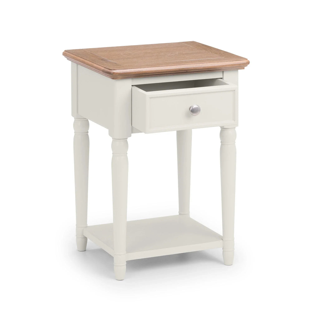 Provence 1 Drawer Lamp Table - Light Brown - PRO104