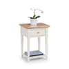 Provence 1 Drawer Lamp Table - Light Brown - PRO104
