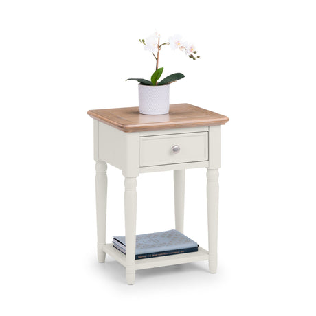 Provence 1 Drawer Lamp Table - Light Brown - PRO104
