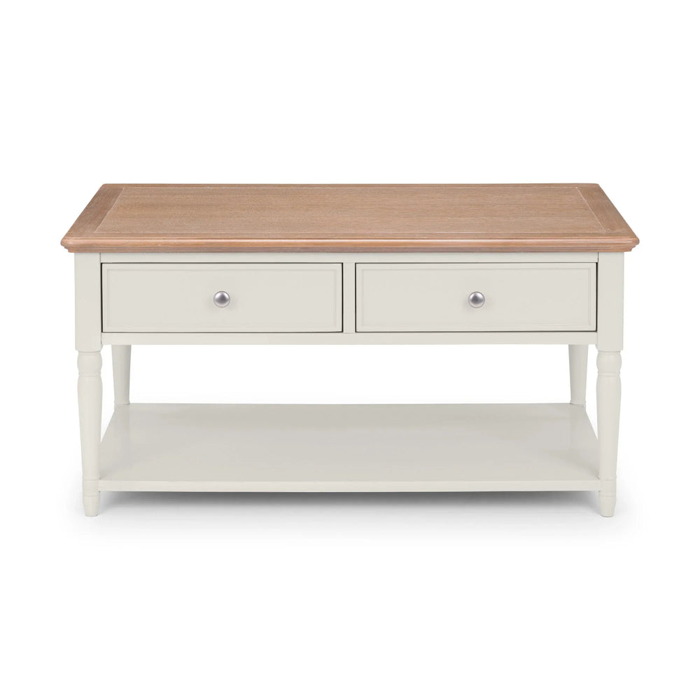 Provence 2 Drawer Coffee Table - Light Brown - PRO105