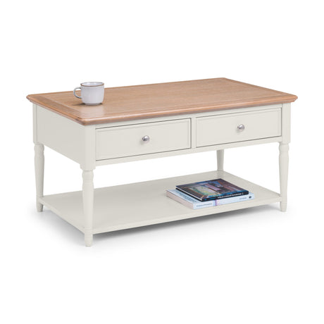 Provence 2 Drawer Coffee Table - Light Brown - PRO105