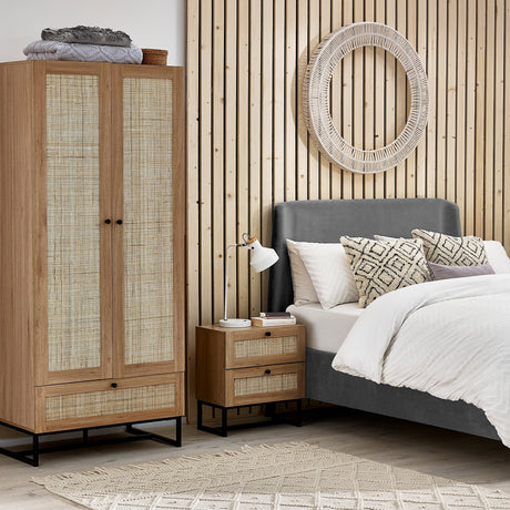 Padstow Wardrobe - Light Brown - PAD004