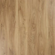 Pale oak wood effect laminate flooring with natural grain and light brown finish