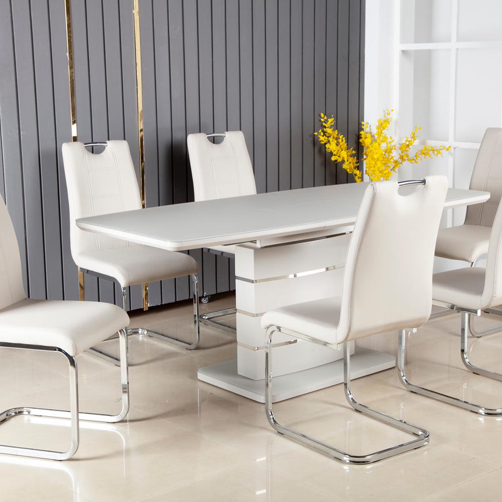 Modena Light Grey Extension Table