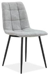 Fredrik Silver Grey Suede Chair