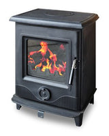 Precision 1 multi-fuel stove with cast iron door and steel body | Home Centre Direct UK
