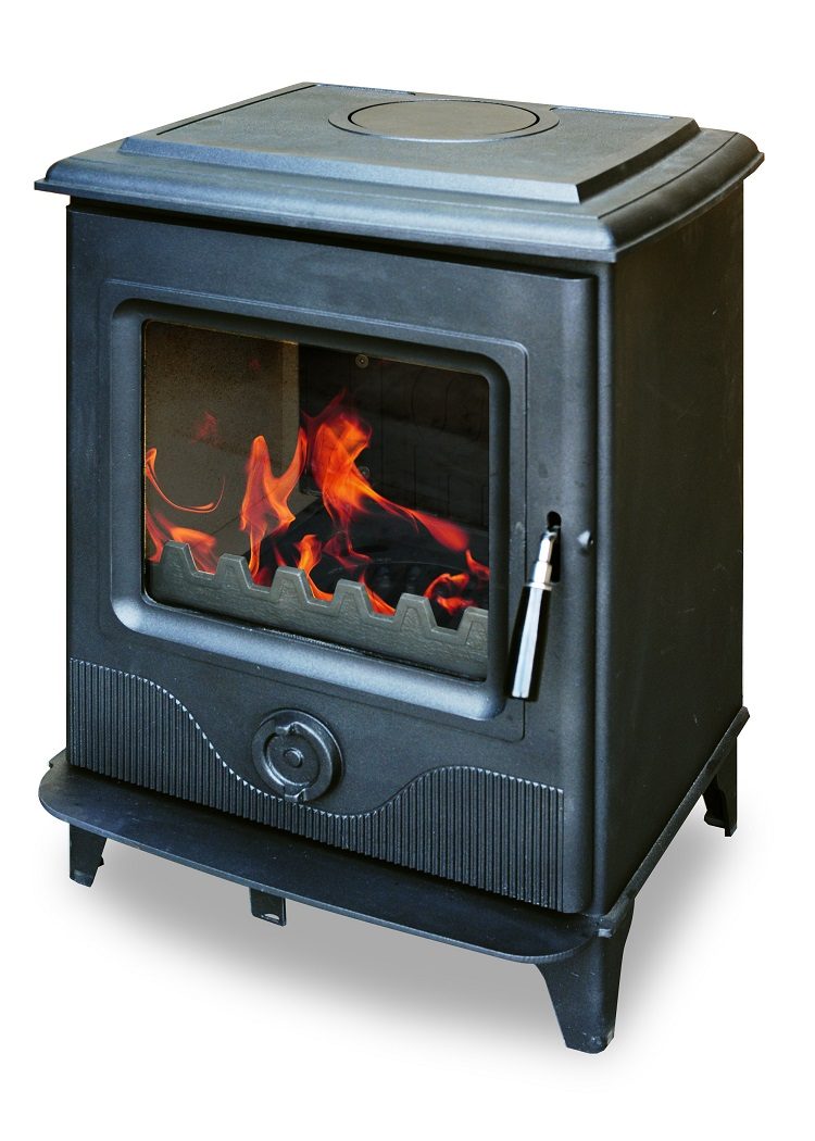 Precision 2 multi-fuel stove with steel body and cast iron door | Home Centre Direct UK