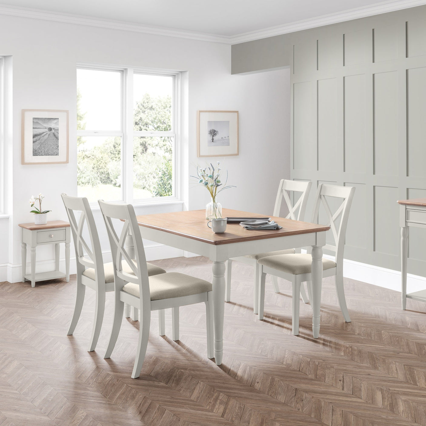 Provence Extending Dining Table - Light Brown - PRO101