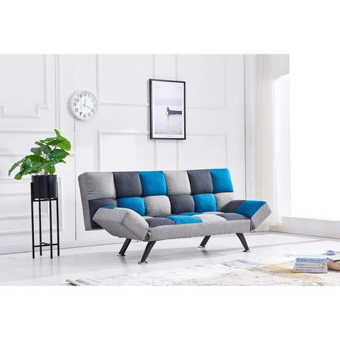 Boston Teal/ Grey Patchwork