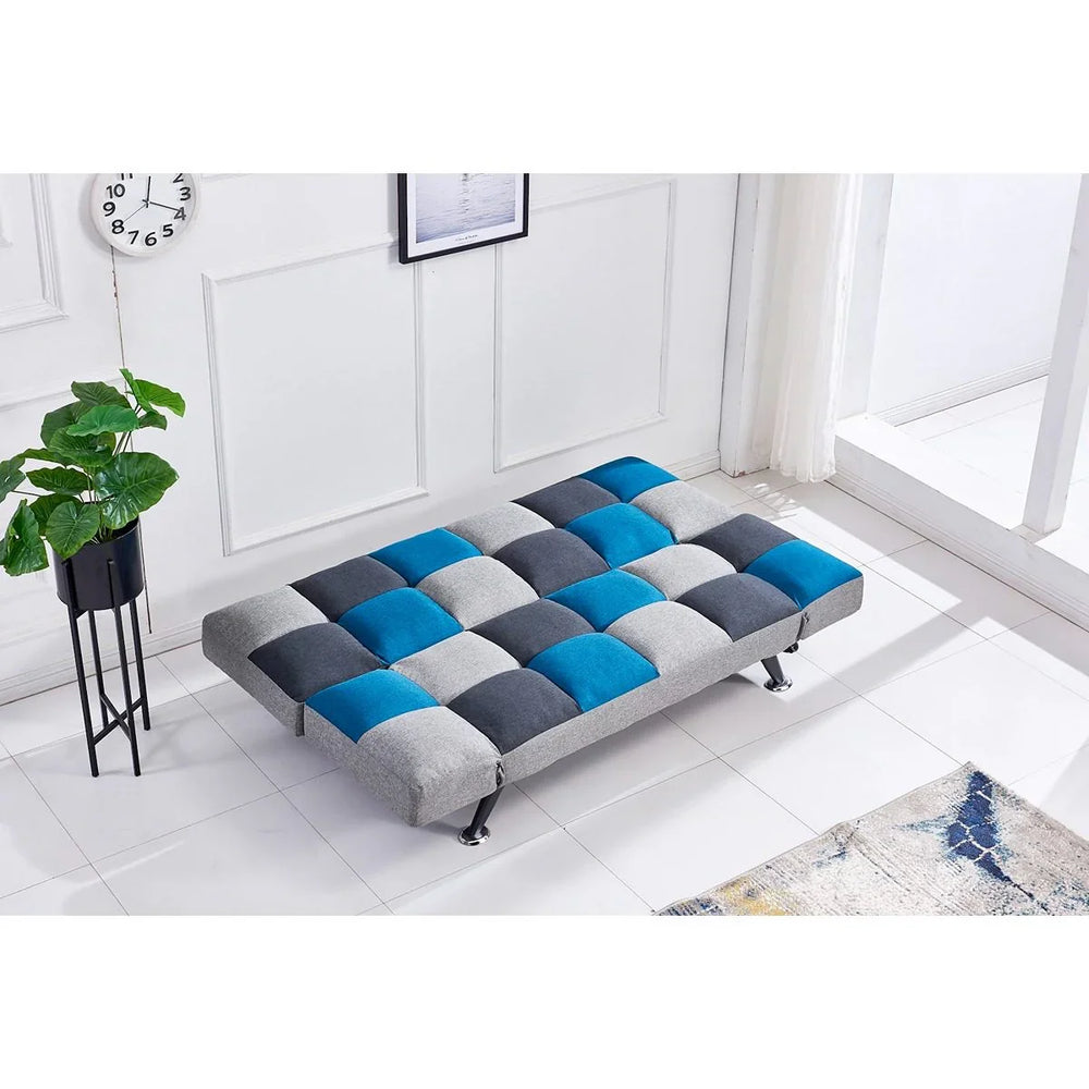 Boston Teal/ Grey Patchwork