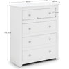 Radley 4 Drawer Chest - Black - RAD102