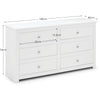 Radley 6 Drawer Chest - Black - RAD103