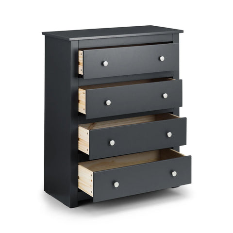 Radley 4 Drawer Chest - Black - RAD102