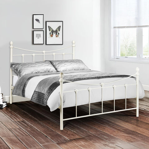 Rebecca Bed - Ivory / Single - REB004