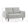 Remy 2 Seater Sofa - Grey - REM002