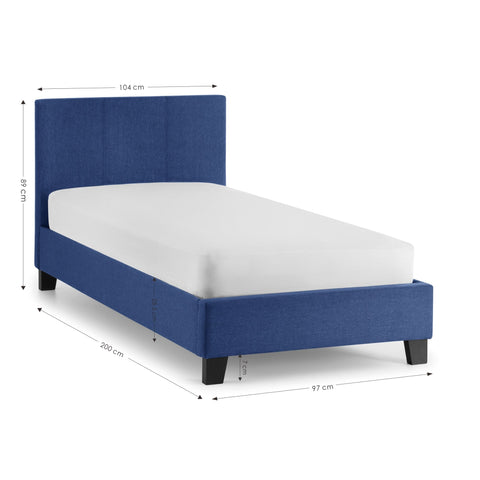 Rialto Bed - Grey / Single - RIA101