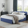 Rialto Ottoman Lift-Up Storage Bed - Light Grey / Double - RIA301