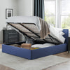 Rialto Ottoman Lift-Up Storage Bed - Light Grey / Double - RIA301