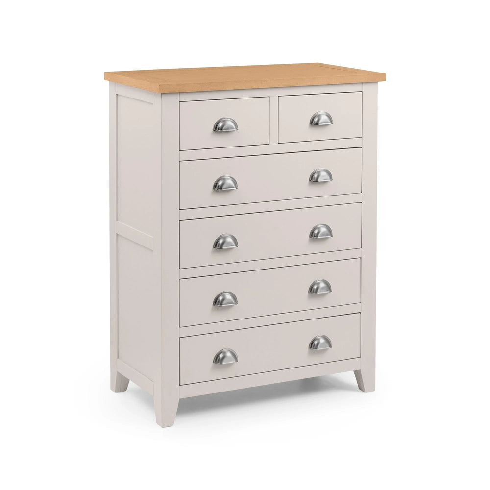 Richmond 4+2 Drawer Chest - Grey - RIC302