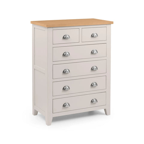 Richmond 4+2 Drawer Chest - Grey - RIC302