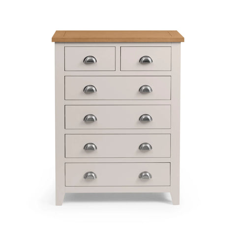 Richmond 4+2 Drawer Chest - Grey - RIC302